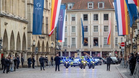 Münster Innenstadt beim G7-Treffen