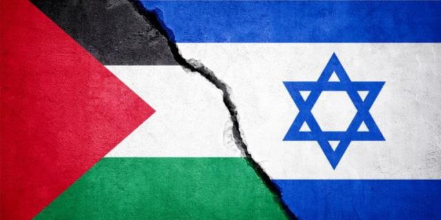 Flaggen Palestina Israel